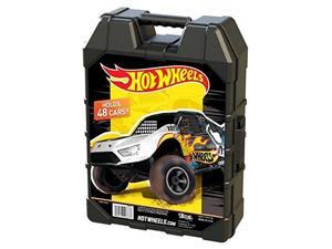 hot wheels 48 car storage case with easy grip carrying case