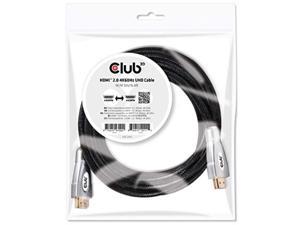 Club3D CAC-2312 HDMI 2.0 4K60Hz UHD Cable 5m/16.40ft Male/Male