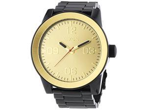nixon a346010 mens corporal ss black gold watch nixon a346010 mens corporal ss black gold watch