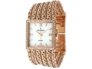 peugeot women's j1931rg analog display japanese quartz rose gold watch