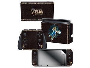 nintendo switch skin & screen protector set the legend of zelda breath of the wild "link tribal" nintendo switch nintendo switch skin & screen protector set the legend of zelda breath of the wild "link tribal" nintendo switch