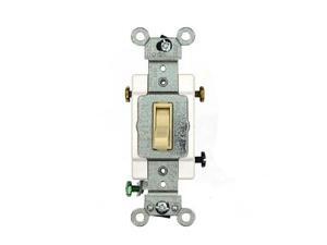 leviton 545232i 20 amp, 120/277 volt, toggle framed 3way ac quiet switch, commercial grade, grounding, ivory leviton 545232i 20 amp, 120/277 volt, toggle framed 3way ac quiet switch, commercial grade, grounding, ivory