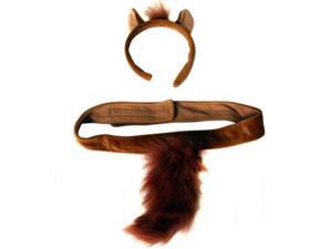 plush horse headband ears and tail costume set