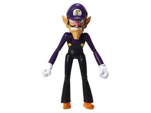 world of nintendo 91445 4" waluigi with coin action figure world of nintendo 91445 4" waluigi with coin action figure