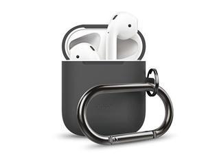 elago airpods hang case dark grey extra protection added carabiner for airpods case elago airpods hang case dark grey extra protection added carabiner for airpods case