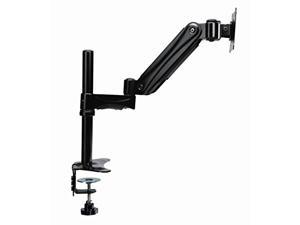 doublesight single monitor gas spring flex arm fully adjustable height tilt pivot vesa 75mm/100mm up 27" monitor
