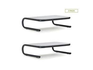 mind reader 2metmonstblk metal monitor stand, monitor riser for computer, laptop, desk, imac, 2pack, black mind reader 2metmonstblk metal monitor stand, monitor riser for computer, laptop, desk, imac, 2pack, black