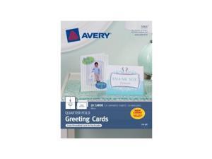 avery quarterfold greeting cards for inkjet printers, 4.25 x 5.5 inches, white, pack of 20 3266 avery quarterfold greeting cards for inkjet printers, 4.25 x 5.5 inches, white, pack of 20 3266