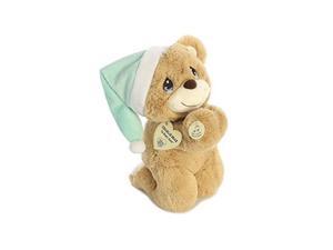 Aurora  Medium Brown Precious Moments  10 Charlie Prayer Bear  Inspirational Stuffed Animal