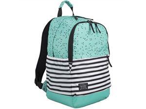 eastsport everyday classic backpack with interior tech sleeve, turquoise/dots/stripe print eastsport everyday classic backpack with interior tech sleeve, turquoise/dots/stripe print