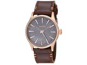 nixon men's a3772001 sentry 38 leather watch nixon men's a3772001 sentry 38 leather watch