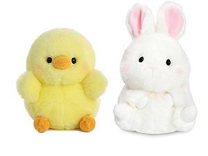 aurora bundle of 2 5" beanbag stuffed animals: chickadee chick and bunbun bunny aurora bundle of 2 5" beanbag stuffed animals: chickadee chick and bunbun bunny