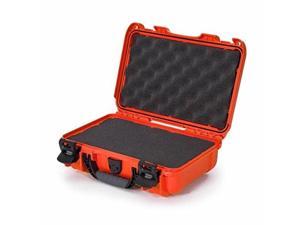 nanuk 909 waterproof hard case with foam insert  orange