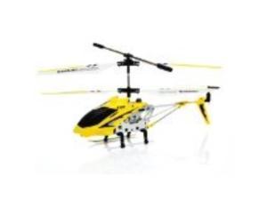 new syma 3 channel s107 mini indoor coaxial metal body frame & builtin gyroscope rc remote controlled helicopter yellow