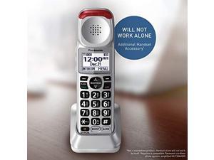 panasonic cordless phone handset with volume booster kxtgma45s for use with kxtgm450s silver