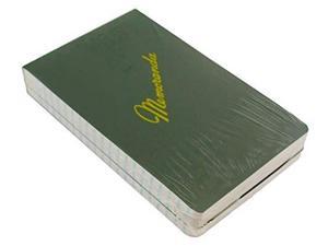 green military memorandum book / military memo book, 33/8" x 51/2", dark green, top bound, nsn 7530002439366 3 pack green military memorandum book / military memo book, 33/8" x 51/2", dark green, top bound, nsn 7530002439366 3 pack