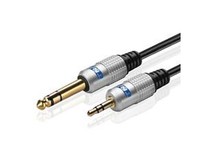 1/4 Inch Studio Sound Consoles Gold Plated for Powered Speakers TNP Premium 3 Pin XLR Female to 6.3mm 3 FT TRS Stereo Jack Male M/F Balanced MIC Microphone Audio Interconnect Cable