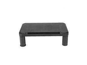 mind reader smplmon-blk small stand, durable plastic riser, for computer monitor, laptop, pc, macbook, black, 4 leg mind reader smplmon-blk small stand, durable plastic riser, for computer monitor, laptop, pc, macbook, black, 4 leg