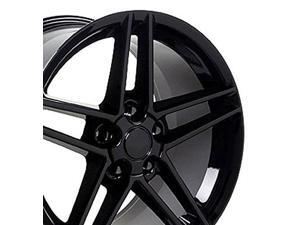 oe wheels 19 inch fits chevy corvette c6 z06 style cv07b gloss black 19x10 rim oe wheels 19 inch fits chevy corvette c6 z06 style cv07b gloss black 19x10 rim