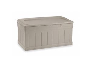 suncast 129 gallon patio storage box large waterproof outdoor storage container for patio furniture, pools toys, yard tools store items on deck, porch, backyard taupe suncast 129 gallon patio storage box large waterproof outdoor storage container for patio furniture, pools toys, yard tools store items on deck, porch, backyard taupe