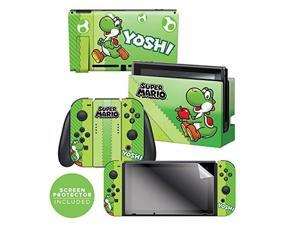 controller gear nintendo switch skin & screen protector set, officially licensed by nintendo super mario evergreen "yoshi eggs" nintendo switch controller gear nintendo switch skin & screen protector set, officially licensed by nintendo super mario evergreen "yoshi eggs" nintendo switch