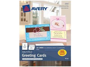 avery greeting cards, inkjet printers, 20 greeting cards and envelopes, 5.5 x 8.5, folded 3265 avery greeting cards, inkjet printers, 20 greeting cards and envelopes, 5.5 x 8.5, folded 3265
