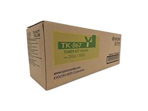 kyocera yellow toner cartridge, 12000 yield tk867y