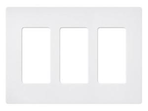 lutron sc3sw claro threegang wallplate snow lutron sc3sw claro threegang wallplate snow
