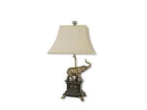 ORE International 8137B 22-Inch 100-Watt 3-Way Metal Table Lamp with Fabric Shade Nickel