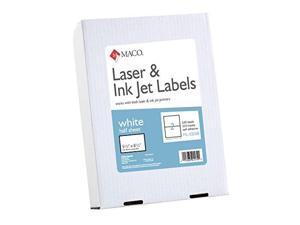 maco laser/ink jet white internet shipping labels, 51/2 x 81/2 inches, 2 per sheet, 500 per box ml0200b maco laser/ink jet white internet shipping labels, 51/2 x 81/2 inches, 2 per sheet, 500 per box ml0200b