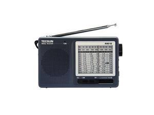tecsun r9012 am/fm/sw 12 bands shortwave radio receiver gray