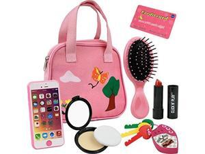 click n' play 8 piece girls pretend play purse,including a smartphone, car keys, credit card, lipstick, lights up and make real life sounds click n' play 8 piece girls pretend play purse,including a smartphone, car keys, credit card, lipstick, lights up and make real life sounds