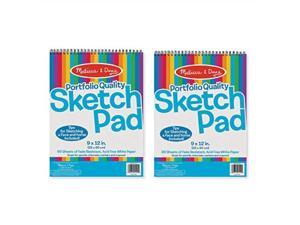 melissa & doug sketch pad, arts & crafts, faderesistant, acidfree white paper, 50 sheets, 2pack, 9 w x 12 l melissa & doug sketch pad, arts & crafts, faderesistant, acidfree white paper, 50 sheets, 2pack, 9 w x 12 l