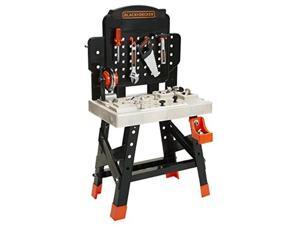 black+decker 71382 jr. mega power n' play workbench with realistic sounds! 52 tools & accessories black+decker 71382 jr. mega power n' play workbench with realistic sounds! 52 tools & accessories