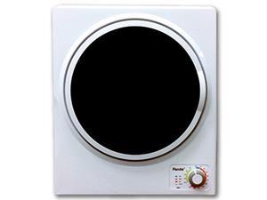 panda 1.50 cu.ft compact laundry dryer, white and black