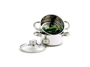 norpro 1quart stainless steel mini steamer cooker, 3 piece set