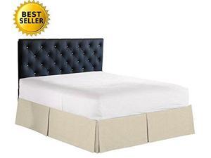 elegant comfort 1500 thread count wrinkle & fade resistant egyptian quality bed skirt/dust ruffle pleated tailored 14inch drop, queen, cream elegant comfort 1500 thread count wrinkle & fade resistant egyptian quality bed skirt/dust ruffle pleated tailored 14inch drop, queen, cream