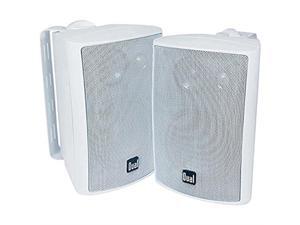 Dual 4" 3-Way Indoor/Outdoor Speakers - White