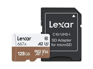 Lexar Professional 667x 128GB microSDXC Flash Card Model LSDMI128BNA667A Lexar Professional 667x 128GB microSDXC Flash Card Model LSDMI128BNA667A
