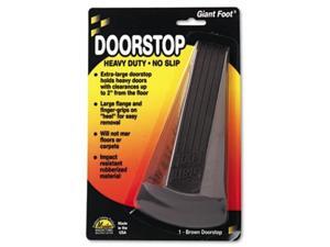 master manufacturing brown giant foot door stop, heavy duty rubber wedge design, made in the usa, holds doors up to 2" clearance securely 00964 master manufacturing brown giant foot door stop, heavy duty rubber wedge design, made in the usa, holds doors up to 2" clearance securely 00964