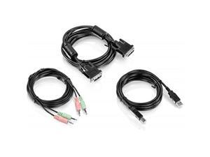 TRENDnet 10 ft. DVI-I, USB, and Audio KVM Cable Kit TRENDnet 10 ft. DVI-I, USB, and Audio KVM Cable Kit