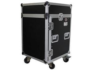 ProX 14U Rack x 10U Top Mixer DJ Combo Flight Case 14 RU Space ProX 14U Rack x 10U Top Mixer DJ Combo Flight Case 14 RU Space
