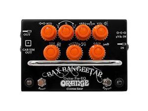 orange custom shop bax bangeetar guitar preeq effects pedal, black