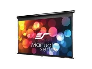 elite screens manual series, 106inch 16:9, pull down manual projector screen with auto lock, movie home theater 8k / 4k ultra hd 3d ready, 2year warranty, m106uwh elite screens manual series, 106inch 16:9, pull down manual projector screen with auto lock, movie home theater 8k / 4k ultra hd 3d ready, 2year warranty, m106uwh