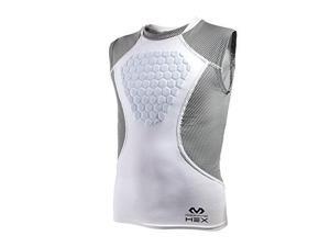 mcdavid hex sternum shirt, youth xlarge, white/gray mcdavid hex sternum shirt, youth xlarge, white/gray