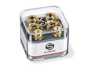 schaller s locks guitar strap locks and buttons pair gold