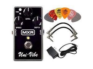 mxr m68 univibe chorus vibrato effects pedal bundle with ac/dc adapter power supply for 9 volt dc 1000ma, 2 metalended guitar patch cables and 6 dunlop guitar picks mxr m68 univibe chorus vibrato effects pedal bundle with ac/dc adapter power supply for 9 volt dc 1000ma, 2 metalended guitar patch cables and 6 dunlop guitar picks