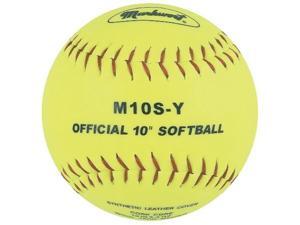 markwort 10inch synthetic cover/cork core softball, yellow, 1 dozen pack of 12 markwort 10inch synthetic cover/cork core softball, yellow, 1 dozen pack of 12