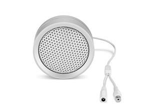 amcrest hifi audio microphone for ip security cameras, cctv surveillance rca microphone for dvr's w/high fidelity pickups for audio recording, amhap120 male connector required, sold separately amcrest hifi audio microphone for ip security cameras, cctv surveillance rca microphone for dvr's w/high fidelity pickups for audio recording, amhap120 male connector required, sold separately