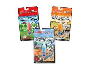 melissa & doug water wow! reusable color with water activity pad 3pack, farm, safari, under the sea melissa & doug water wow! reusable color with water activity pad 3pack, farm, safari, under the sea